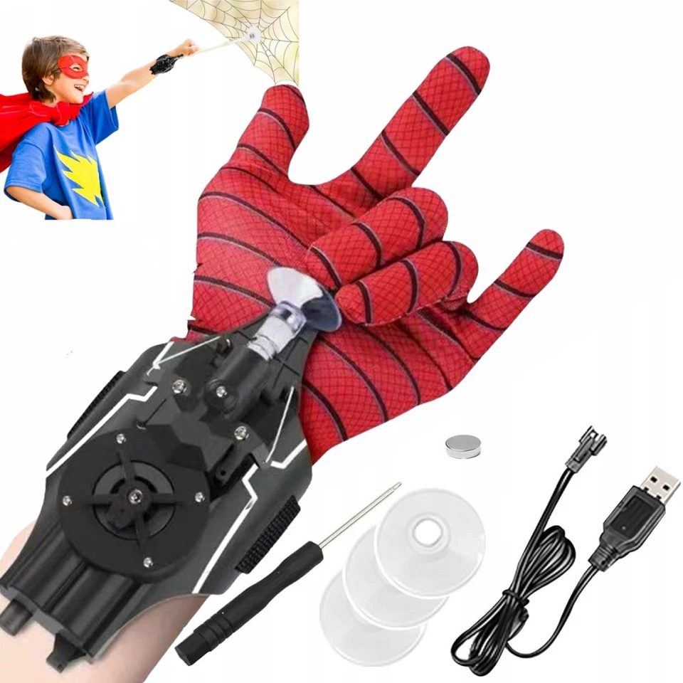 Spiderman Web Schnur Launcher Spielzeug elektrische Rolle in Spider Web Shooter - Bild 2 von 4