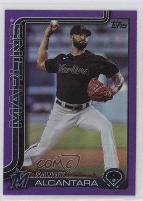 2025 Topps Series 1 Purple Rainbow 6/250 Sandy Alcantara #335 7ql
