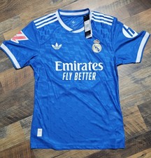 New Real Madrid Jersey Mens (M) Blue  Emirates Fly Better #17 Asencio