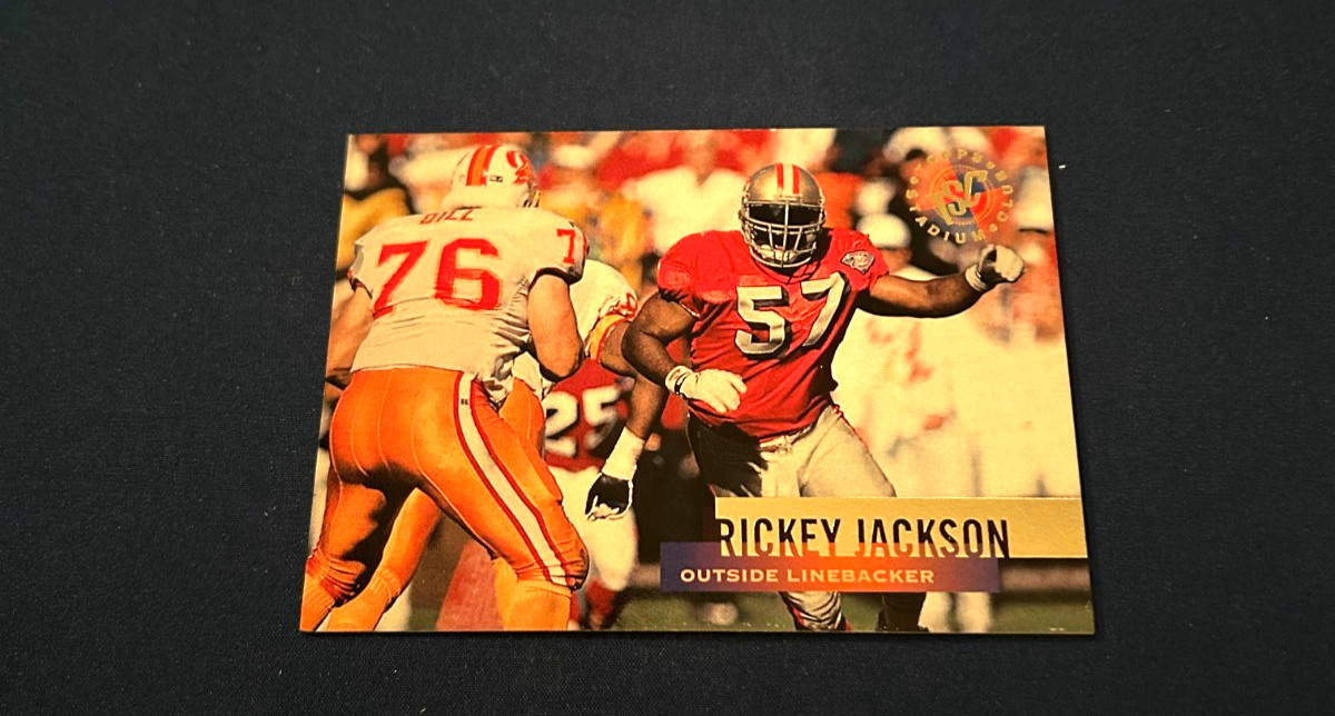 1995 Stadium Club Football Rickey Jackson #64 HOF  Set Break NM
