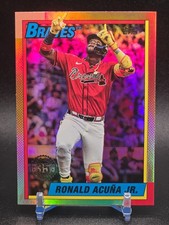 RONALD ACUNA JR PINK SP 2025 TOPPS UPDATE 35TH ANNIVERSARY #US90-22 BRAVES