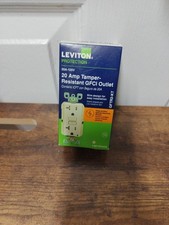 Leviton GFCI Receptacle Self Tamper Resistant Light Almond 20 Amp GFTR2-KT