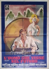 Poster cm.100x140 prima edizione-L'UOMO CHE VISSE NEL FUTURO-GEORGE PAL-