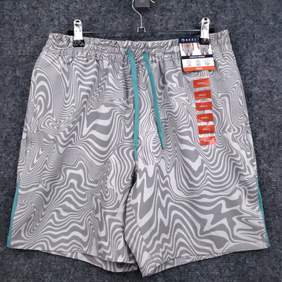 #ad #ad NEW Reel Life Vortex Trunks Shorts Mens Small Gray Swirl Performance Lined Swim $19.19