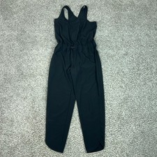 Patagonia Jumpsuit Womens Large Black Fleetwith Drawstring Waist Pockets Travel