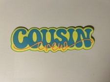 Cousin Crew Handmade Scrapbook Title Paper Pieced Die Cut