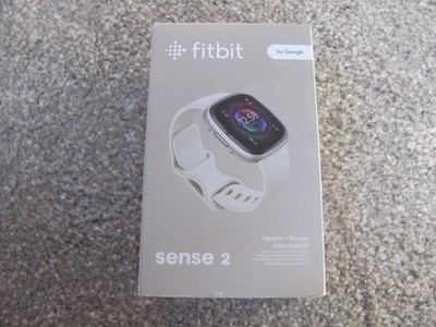 New Fitbit Sense 2 Health + Fitness GPS Smartwatch (Platinum / Lunar White)