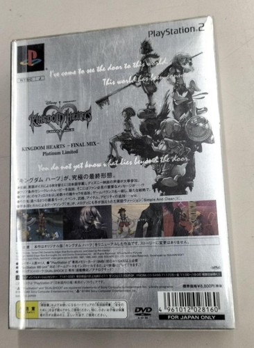 PS2 KINGDOM HEARTS FINAL MIX Platinum Limited w/ Figure PlayStation2 From Japan - Picture 2 of 6