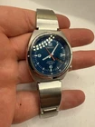 VINTAGE Seiko S-Wave Automatic Day/Date Men’s Watch 7S26-0120 Exhibition Blue
