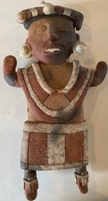 Mexican Terracotta Figurine INAH Museum Reproduction Pre-Columbian Style 10”