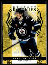 2026-27 Upper Deck Artifacts Rookies Yellow Brayden Yager /50