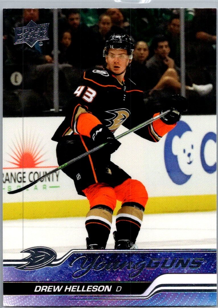 2023-24 Upper Deck Series 1 - Young Guns Drew Helleson #220 (RC)