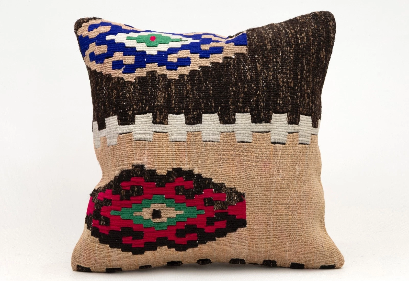 Decorative Pillow Cover, 16x16 in, Ethnic Pillow, Throw Pillow, Sofa Cushion