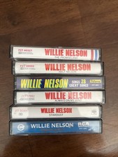Willie Nelson Cassette Tapes Lot Of 6 Vintage Outlaw Country Recordings 1980  s