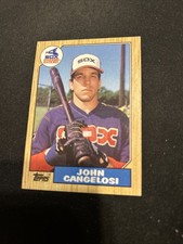 1987 Topps Rookie RC Card #201 John Cangelosi Chicago White Sox NmMt Free Ship!. rookie card picture