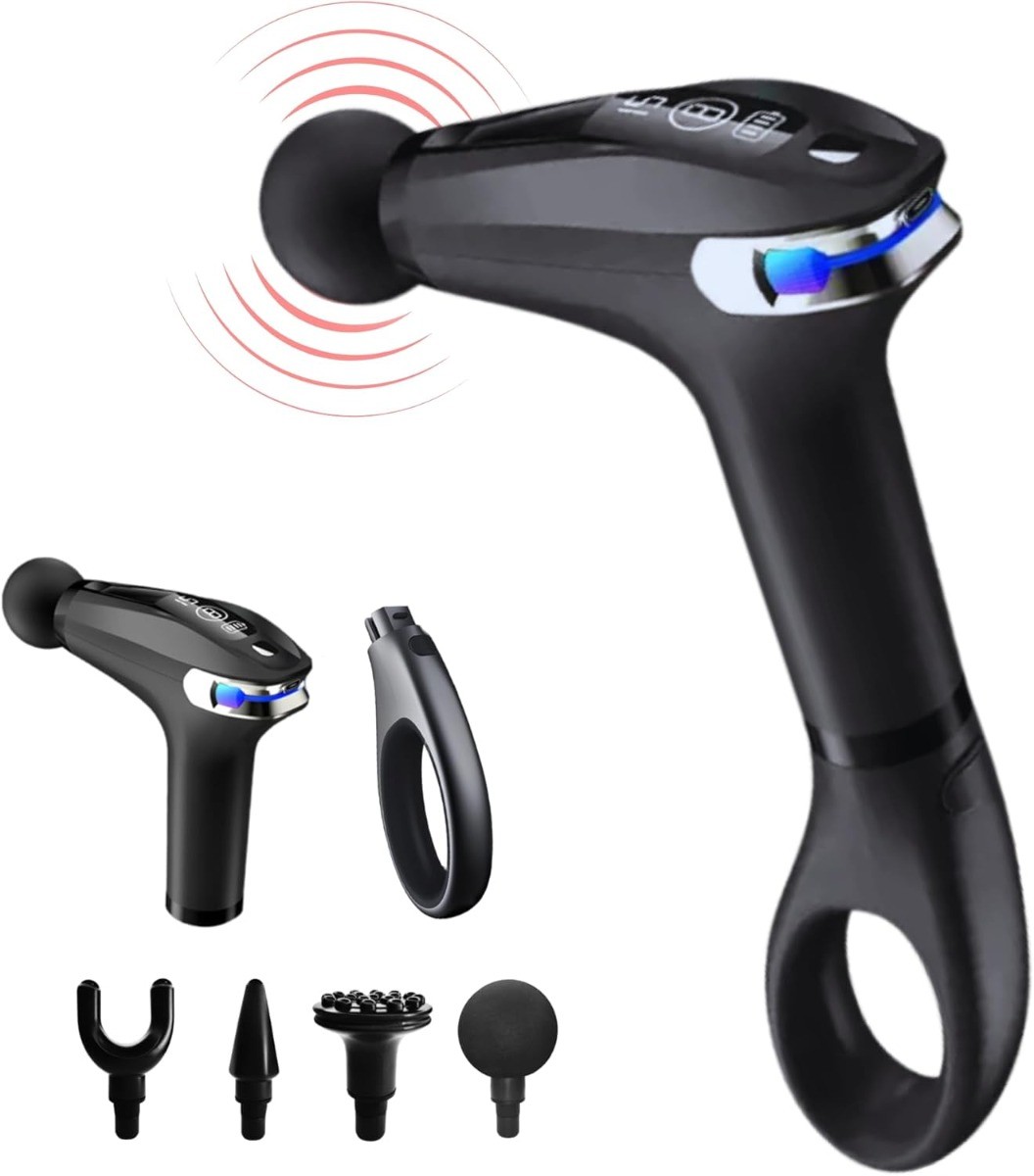 Massaggiatore Schiena Allungabile | Pistola Muscolare 9 Modi