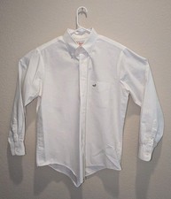 Vintage 90s Orvis Oxford Shirt Mens Large White Cotton LS USA Made Button Down