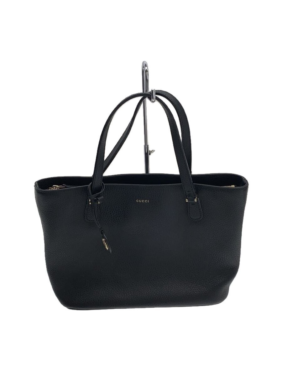 GUCCI Black Leather Tote Bag for Women Luxury Handbag