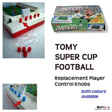 Tomy Super Cup Football Replacement PLAYER CONTROL KNOBS - Red | Blue