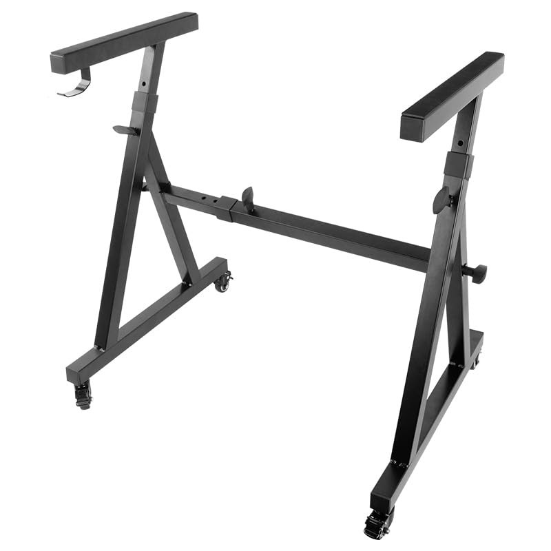 Duramex Heavy Duty Z-Style Keyboard Stand with 360° Swivel wheels 2 with Lock...