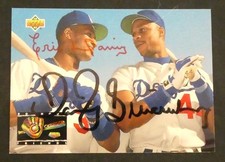 Darryl Strawberry Eric Davis Signed 1993 Upper Deck Team Stars #477 Card