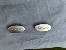 Porsche 986 996 911 Door Card Screw Cover Airbag Silver Badge 99655562301 Pair