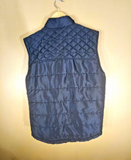 Outpost Makers Men’s M Black Quilted Puffer Vest Pockets Zip Snap Stand Collar