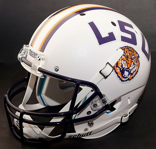 Casque De Football Réplique LSU Tigers 1972-1976 - Schutt AiR XP - Taille Large (7 à 7 1/2)