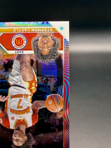 2023 Topps McDonalds A/A - Stephon Castle Aqua/Fuchsia Swirl Refractor /175 #4 - Bild 6 von 10