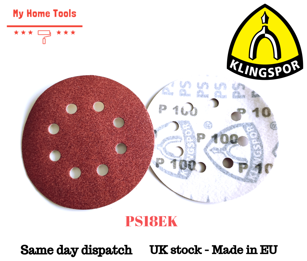 125mm & 150mm Sanding Discs KLINGSPOR BOSCH MAKITA DeWALT FESTOOL eBay