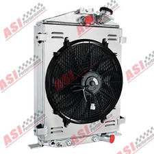 3rows Radiator Shroud Fan For 1932 Ford Model Hi High Boy Street Rat Rod 3.3l L4 3rows Radiator Shroud Fan For 1932 Ford Model Hi High Boy Street Rat Rod 3.3l L4