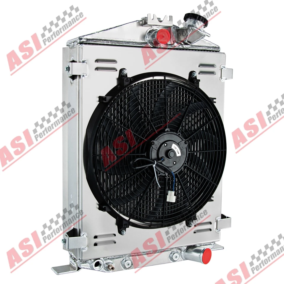 Relé de ventilador de cubierta de radiador de 4 filas para Ford Modelo 18/B/BB 1932 3,3 L l4 Gas AT Foto 2 de 4