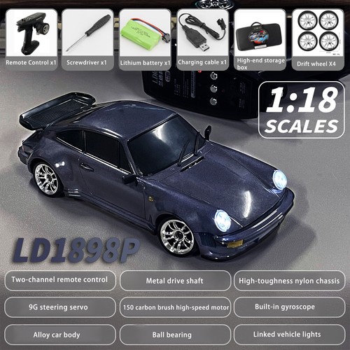 1/16 Gyro Alloy RC Drift Car Off-road Vehicle 4WD Toys Model LD1898 w/ Batteryv6 - Picture 2 of 9