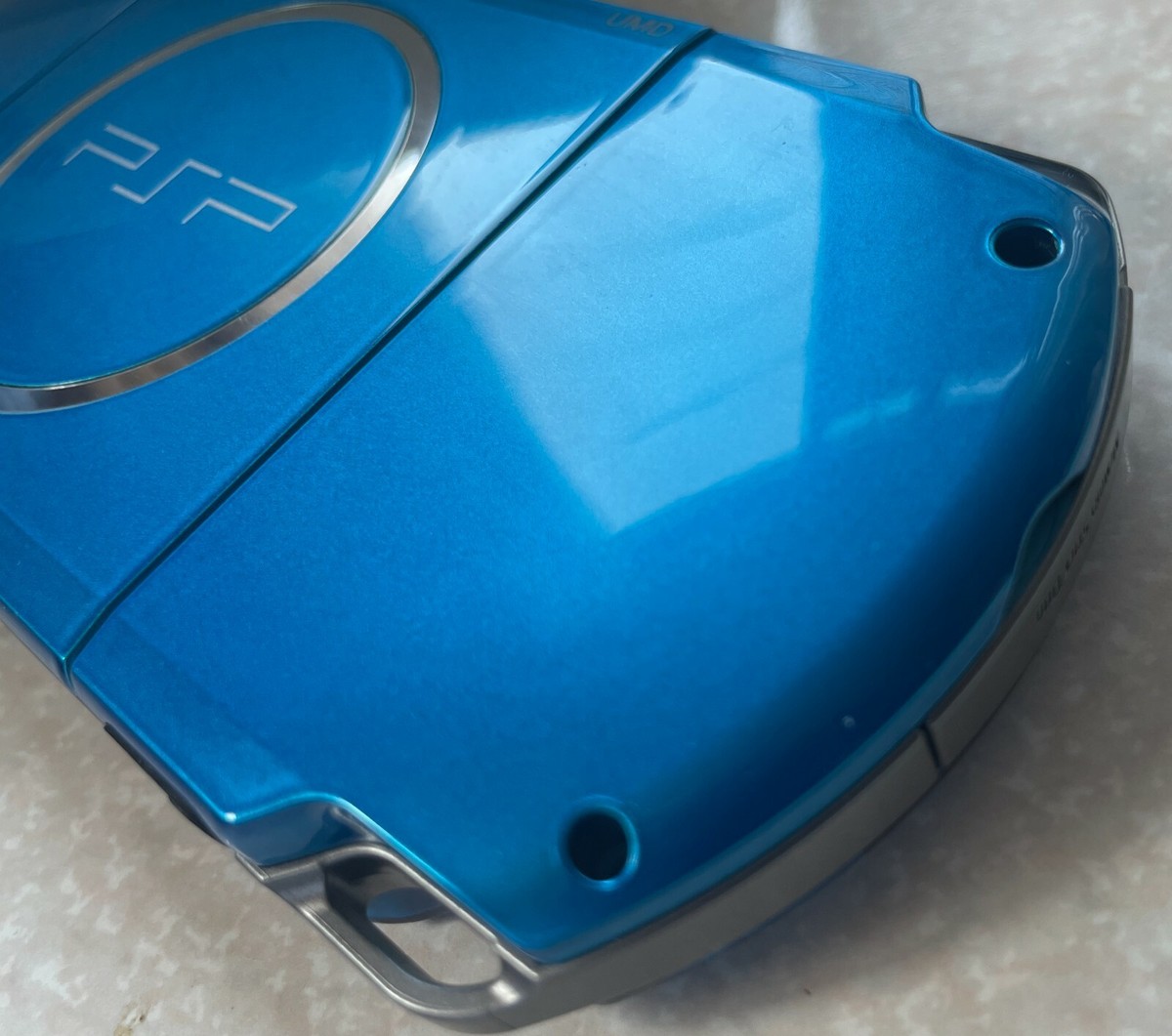 PSP Skeleton Blue PSP3000 Boxed Charger Battery Pack Sony No