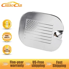Chrome 19+ For Chevy Silverado/GMC Sierra Fuel Tank Door Gas Cap Panel Cover ABS