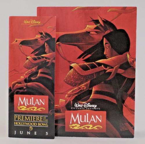 DISNEY MULAN CAST AND CREW CREDIT LIST CARD + PREMIERE PROGRAM CARD 1998 - Picture 9 of 9