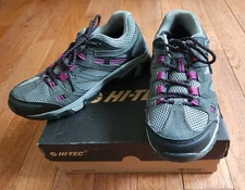 HI-TEC Women 8 Apex Lite Low Waterproof Hiking Shoe Outdoor Trekking preown NICE