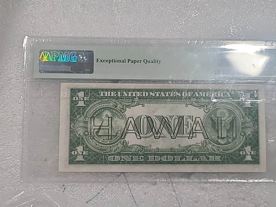 1935A $1 Silver Hawaii (SC Block)Fr# 2300 PMG 64 EPQ Serial S44563775C - Image 2 of 2