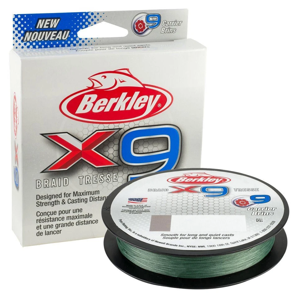 Berkley X9 BRAID Trecçiato Fil Pour Pêche 300 mt Eaux Salées - Photo 1/1