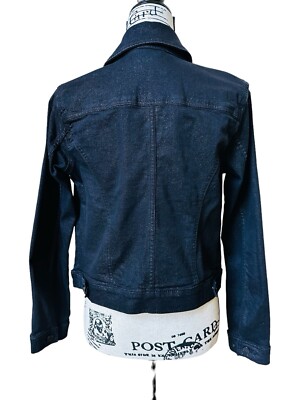 William Rast Light Wash Denim Black Shimmery Women’s Size M