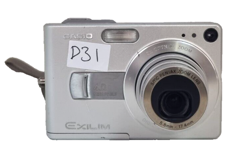 Casio Exilim EX-Z40 4.0MP Digital Camera - Silver *Read Description* (D31)