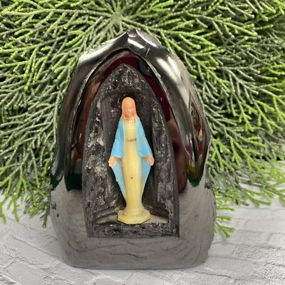 Our Lady of Aparecida Statue Polished Anthracite Coal Deposit -5  Height ~Brazil