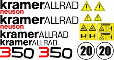 KRAMER 350 Radlader Lader Ladegerät Aufkleber Set Decals