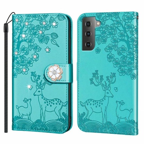Flip Diamond Elk Deer Wallet Phone Case For iPhone 11 12 13 14 Samsung S21 S22 - Picture 12 of 14