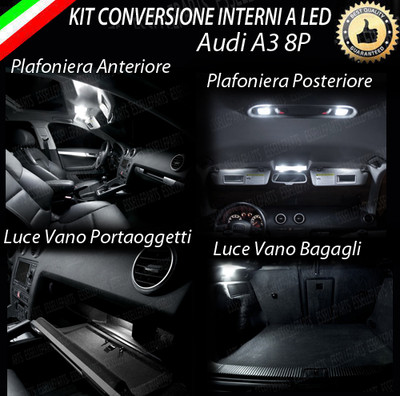 Kit Luci LED Interno Auto Per Mitsubishi Lancer Sportback - 6000K Bianco Freddo