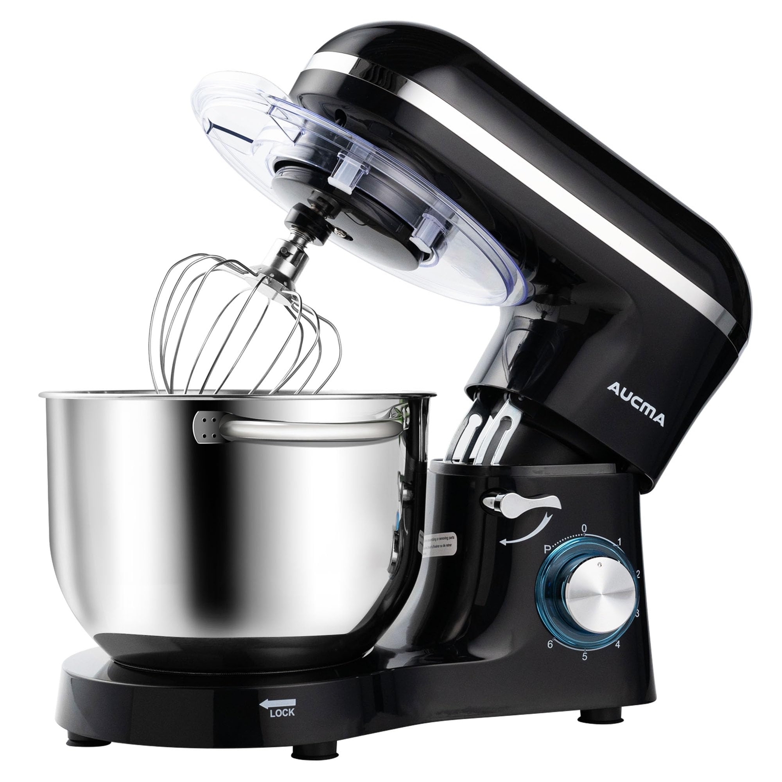 Powerful 6.5-QT 660W Tilt-Head Stand Mixer with 6-Speed Settings-image