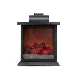 Flameless Flickering Led Light Fireplace Portable Battery Operated