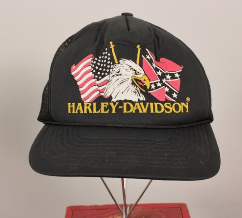 Lote de 3 gorras/sombreros Harley Davidson Snapback de colección como nuevos años 80 - Imagen 8 de 24