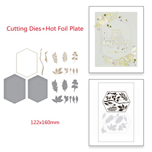Frase de flores de Navidad placa de lámina caliente troqueles de corte hágalo usted mismo papel en relieve manualidades - Imagen 32 de 84