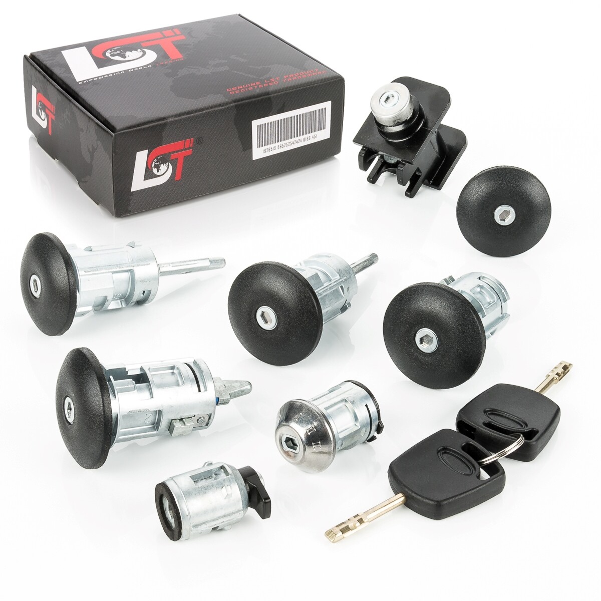 Lock cylinder door lock ignition lock complete set for FORD TRANSIT CONNECT -06